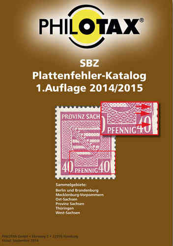 Gedruckter Plattenfehler-Katalog SBZ  1. Auflage