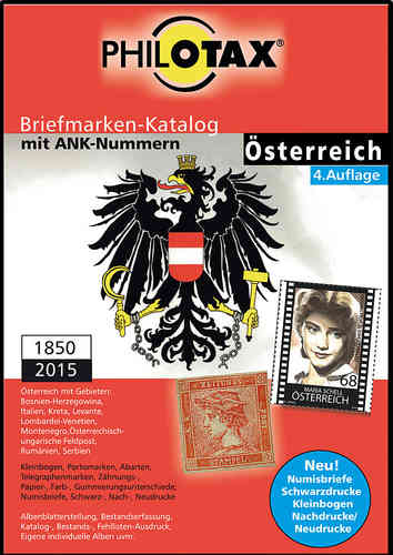 Briefmarken-Katalog Österreich 4.Auflage Updateversion auf alle Vorversionen