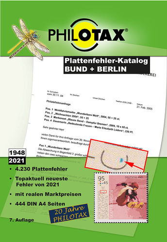 PHILOTAX Plattenfehler-Katalog Bund + Berlin 7.Auflage